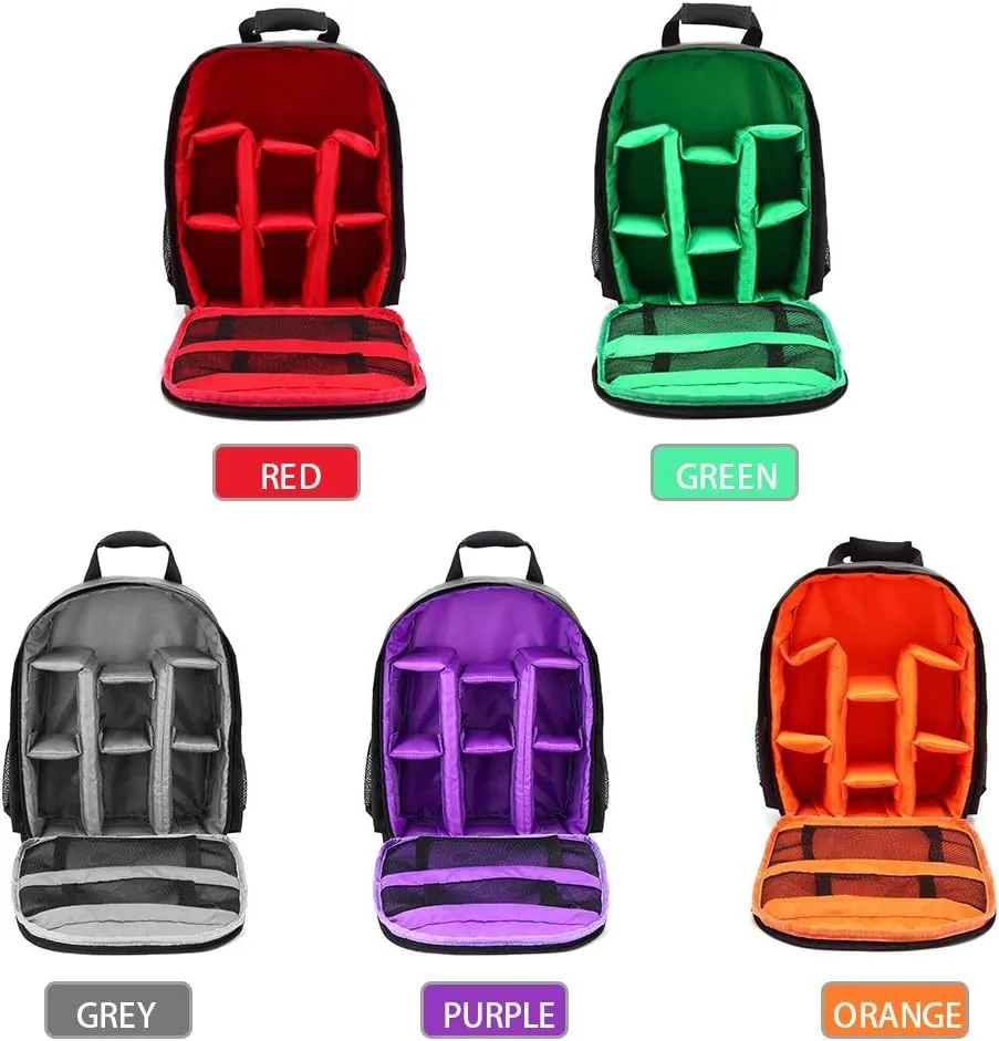 Ejoyous Camera Backpacks for Photographers, Outdoor Small DSLR Digital Camera Video Backpack, Water resistants Multifunctional Breathable Camera Bags For Unisex Outdoor Travel Hiking (Red)