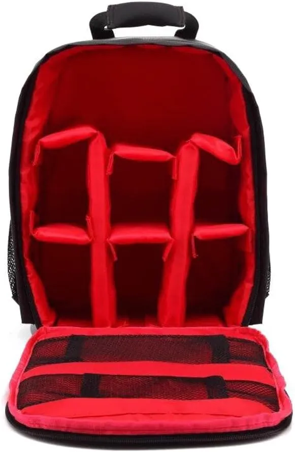 Ejoyous Camera Backpacks for Photographers, Outdoor Small DSLR Digital Camera Video Backpack, Water resistants Multifunctional Breathable Camera Bags For Unisex Outdoor Travel Hiking (Red)