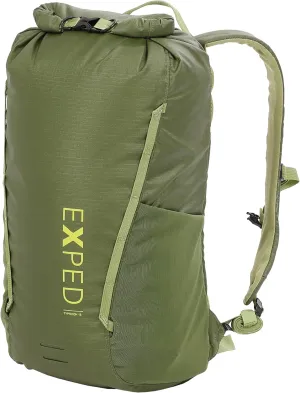 Exped Typhoon 15 | Lightweight Travel Backpack | Waterproof Backpack | Multifunctional Backpack, Forest Green, 15L