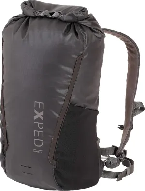 Exped Typhoon 15 | Lightweight Travel Backpack | Waterproof | Multifunctional, Black, 15L