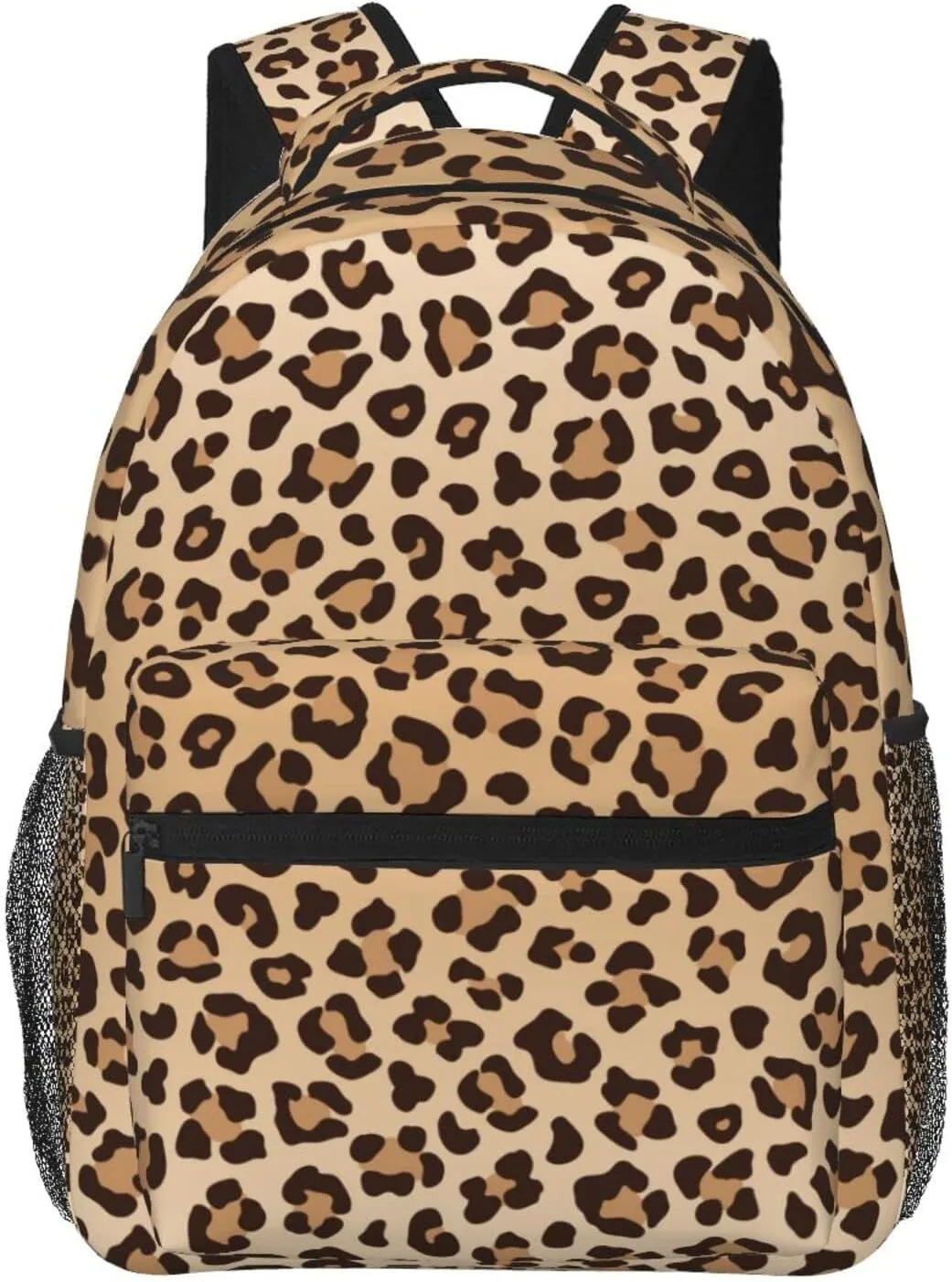 Fiokroo Leopard Backpack School Bag For Students Teens Men Women Laptop Backpacks Travel Daypack Bag With Multiple Pockets