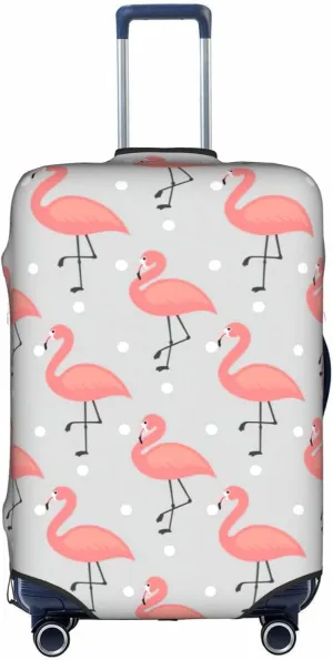 Flamingo Print Washable Suitcase Cover Protective Luggage Cover Anti Scratch Travel Gear Protector