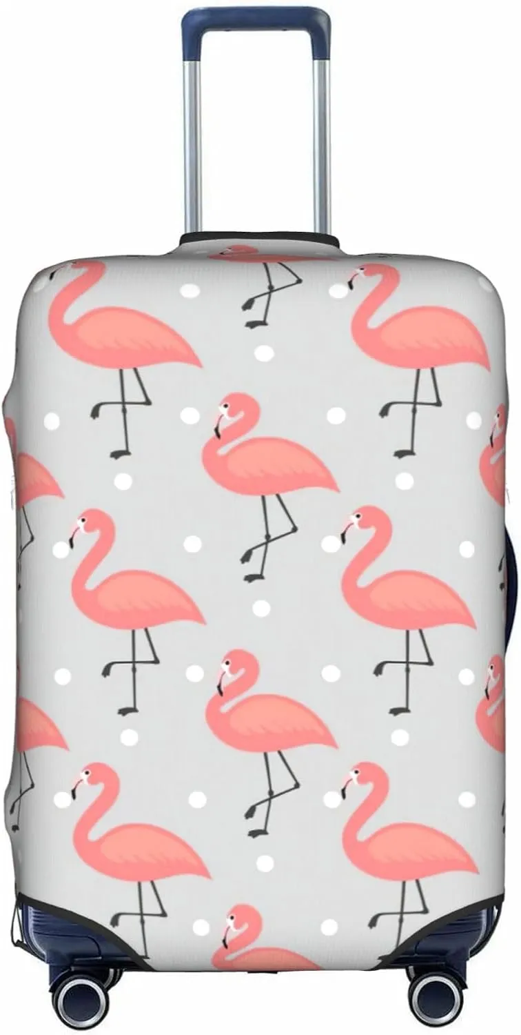 Flamingo Print Washable Suitcase Cover Protective Luggage Cover Anti Scratch Travel Gear Protector