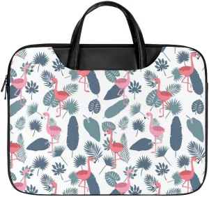 Flamingos Laptop Case Slim Water Resistant Computer Bag with Handle Briefcase for Work