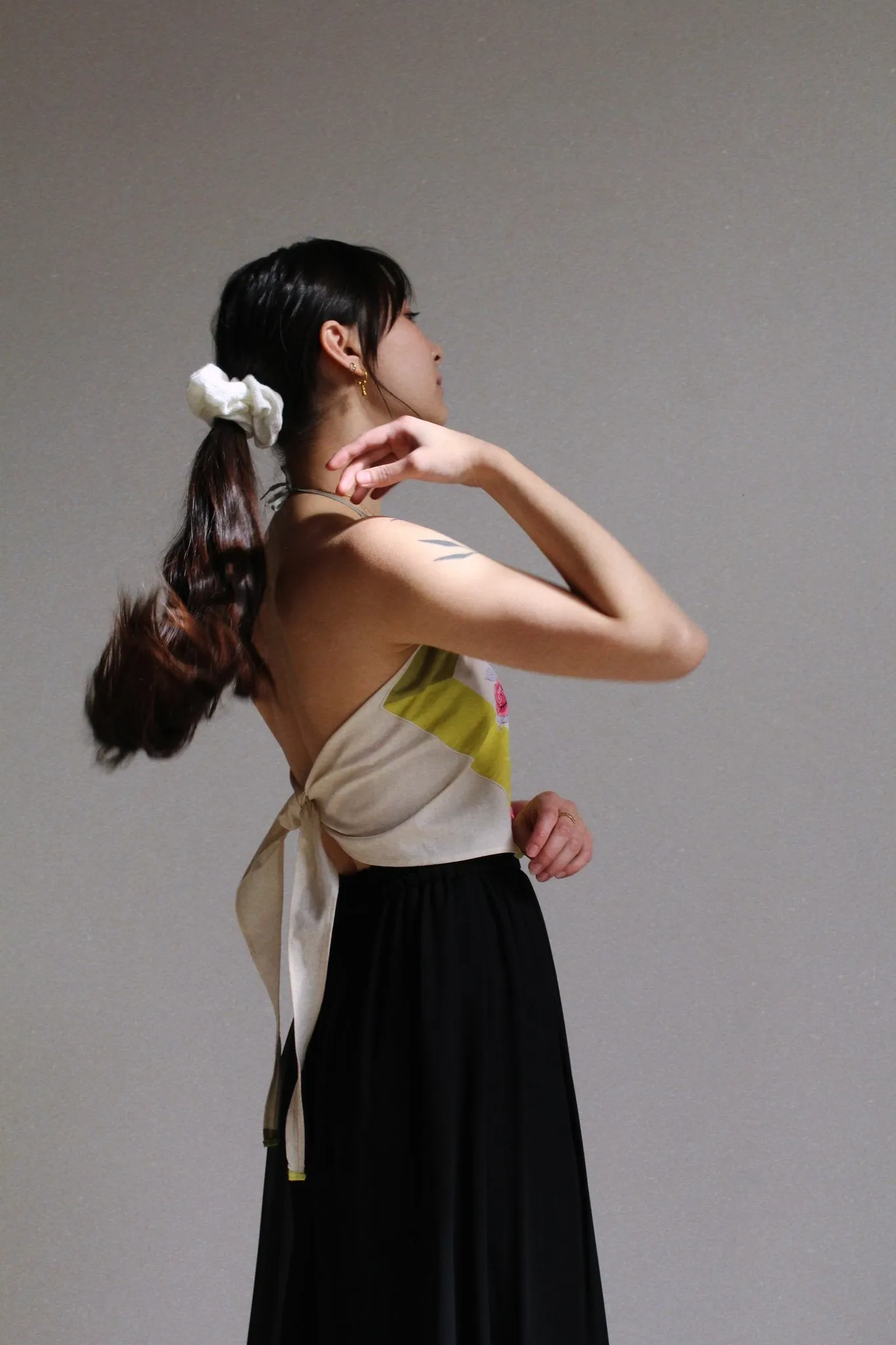 Floral Hankie Halter Tops