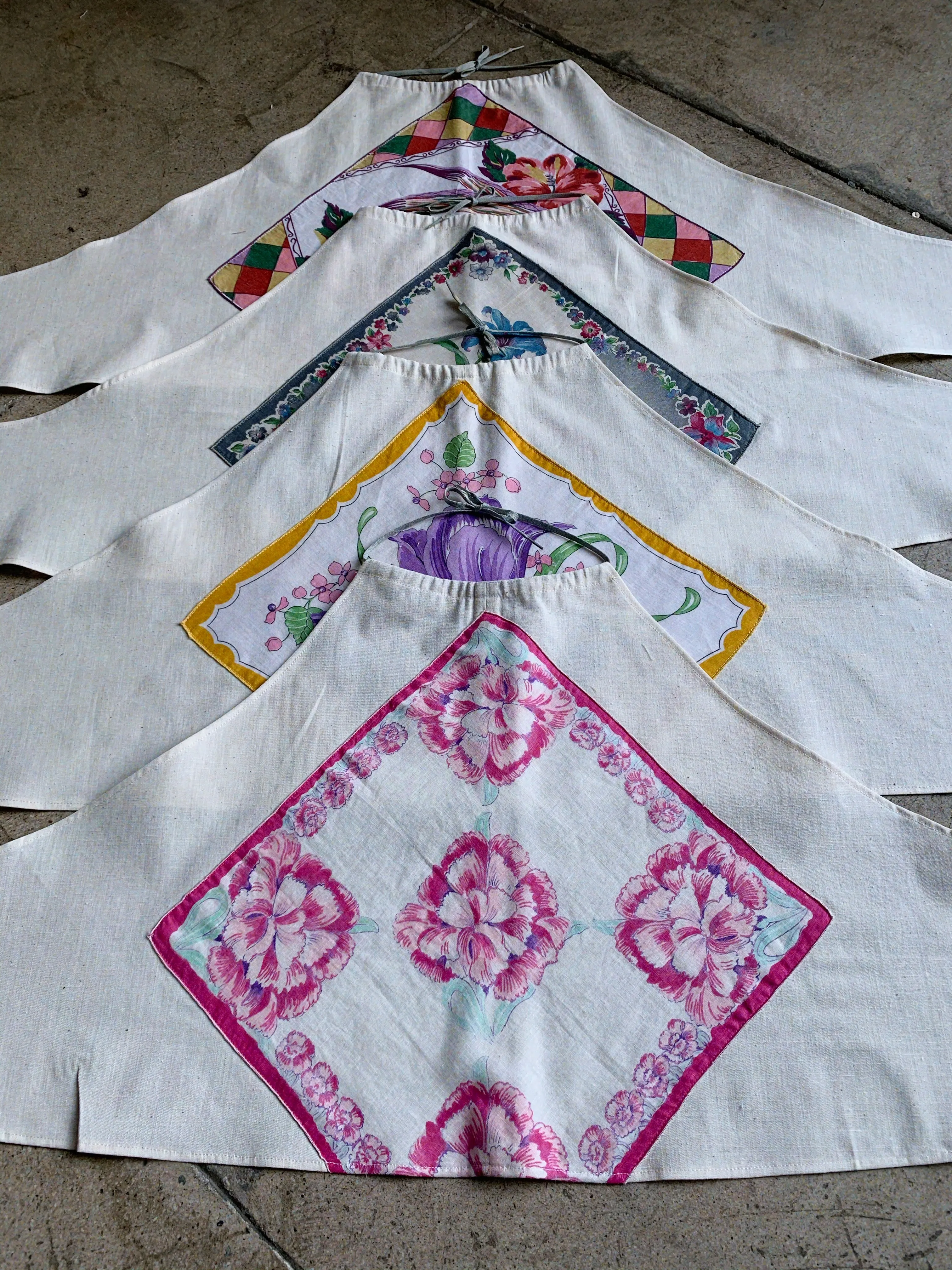 Floral Hankie Halter Tops