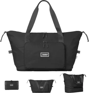 Foldable Travel Tote Bag for Women - 40L Weekender Bag with Multiple Pockets - Carry On Personal Item Travel Bag