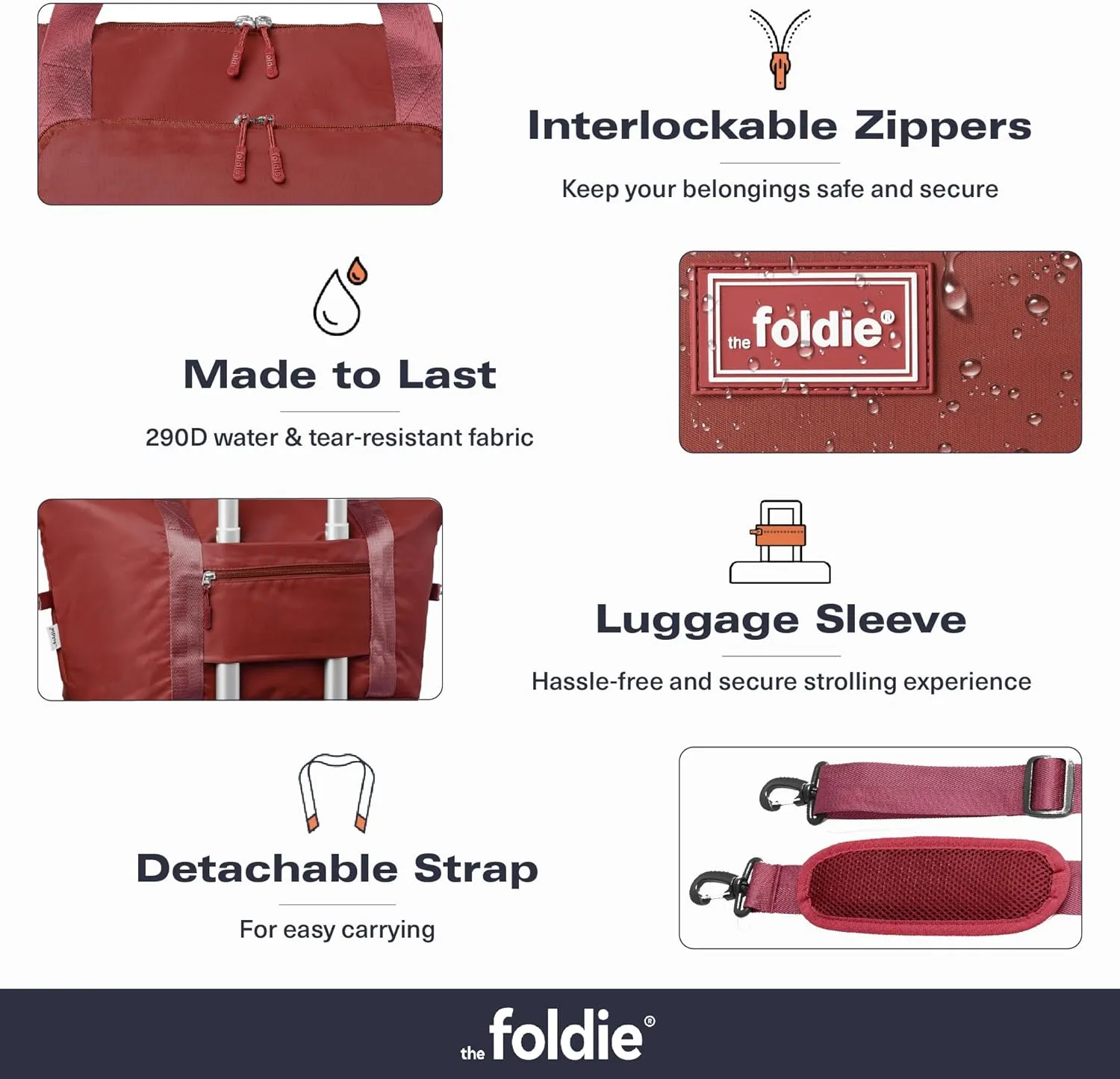 Foldable Travel Tote Bag for Women - 40L Weekender Bag with Multiple Pockets - Carry On Personal Item Travel Bag