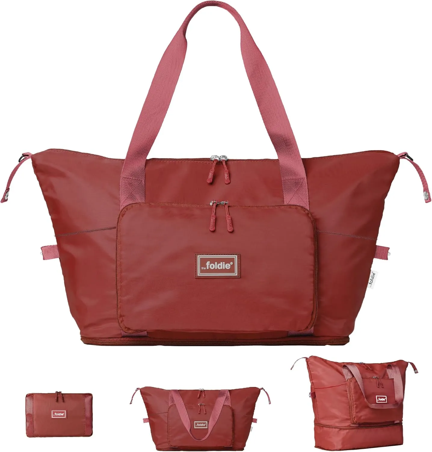 Foldable Travel Tote Bag for Women - 40L Weekender Bag with Multiple Pockets - Carry On Personal Item Travel Bag