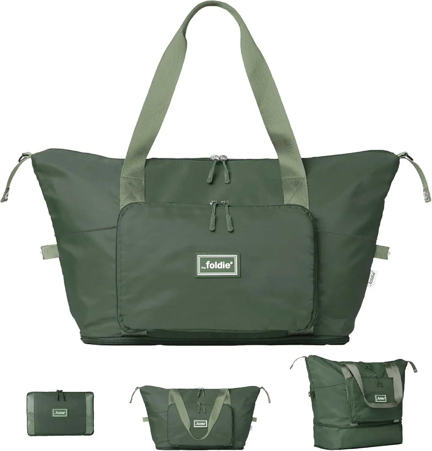 Foldable Travel Tote Bag for Women - 40L Weekender Bag with Multiple Pockets - Carry On Personal Item Travel Bag