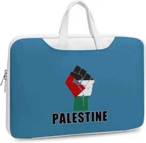 Free Palestine Palestinian Flag Leather Bag Laptop Case Slim Water Resistant Computer Bags with Handle Briefcase for Work