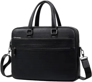 French Men's Business Handbags Casual Men's Bags Cowhide Briefcases ffor Commuting Travel Business