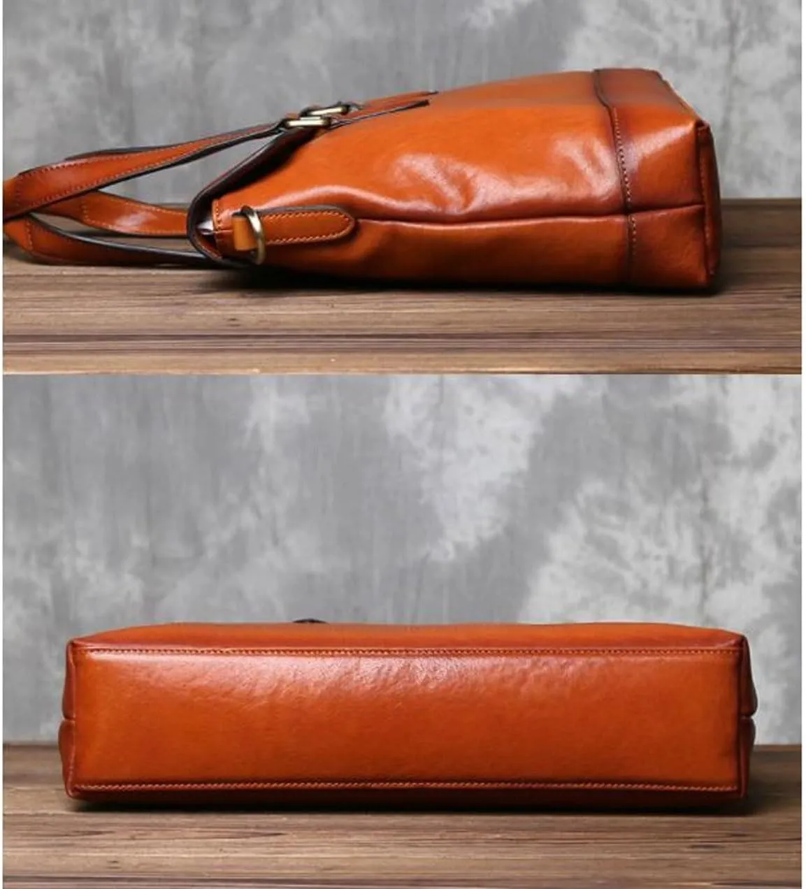 Genuine Leather Luggage Handbags Briefcases Laptop Bags Mens Carrying Cases Messenger Shoulder Bags