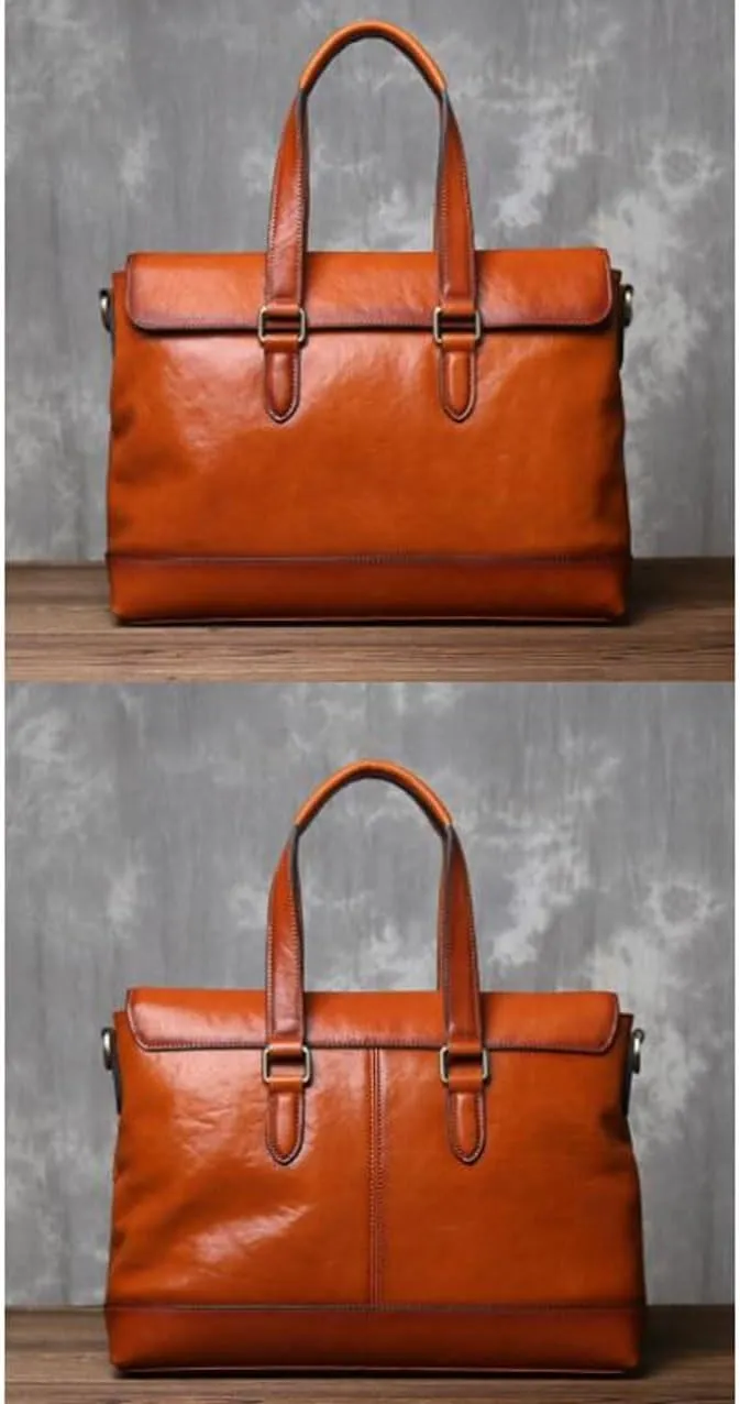 Genuine Leather Luggage Handbags Briefcases Laptop Bags Mens Carrying Cases Messenger Shoulder Bags