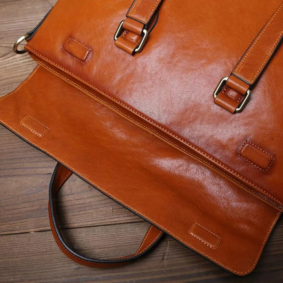 Genuine Leather Luggage Handbags Briefcases Laptop Bags Mens Carrying Cases Messenger Shoulder Bags