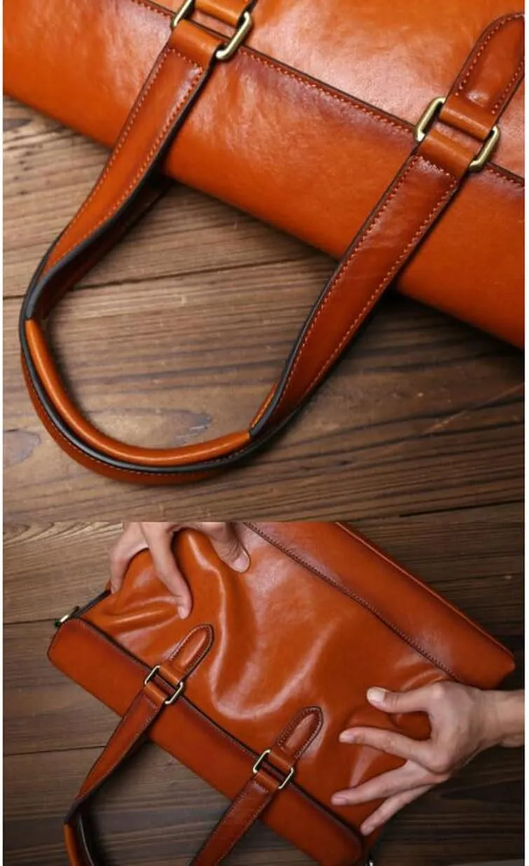Genuine Leather Luggage Handbags Briefcases Laptop Bags Mens Carrying Cases Messenger Shoulder Bags