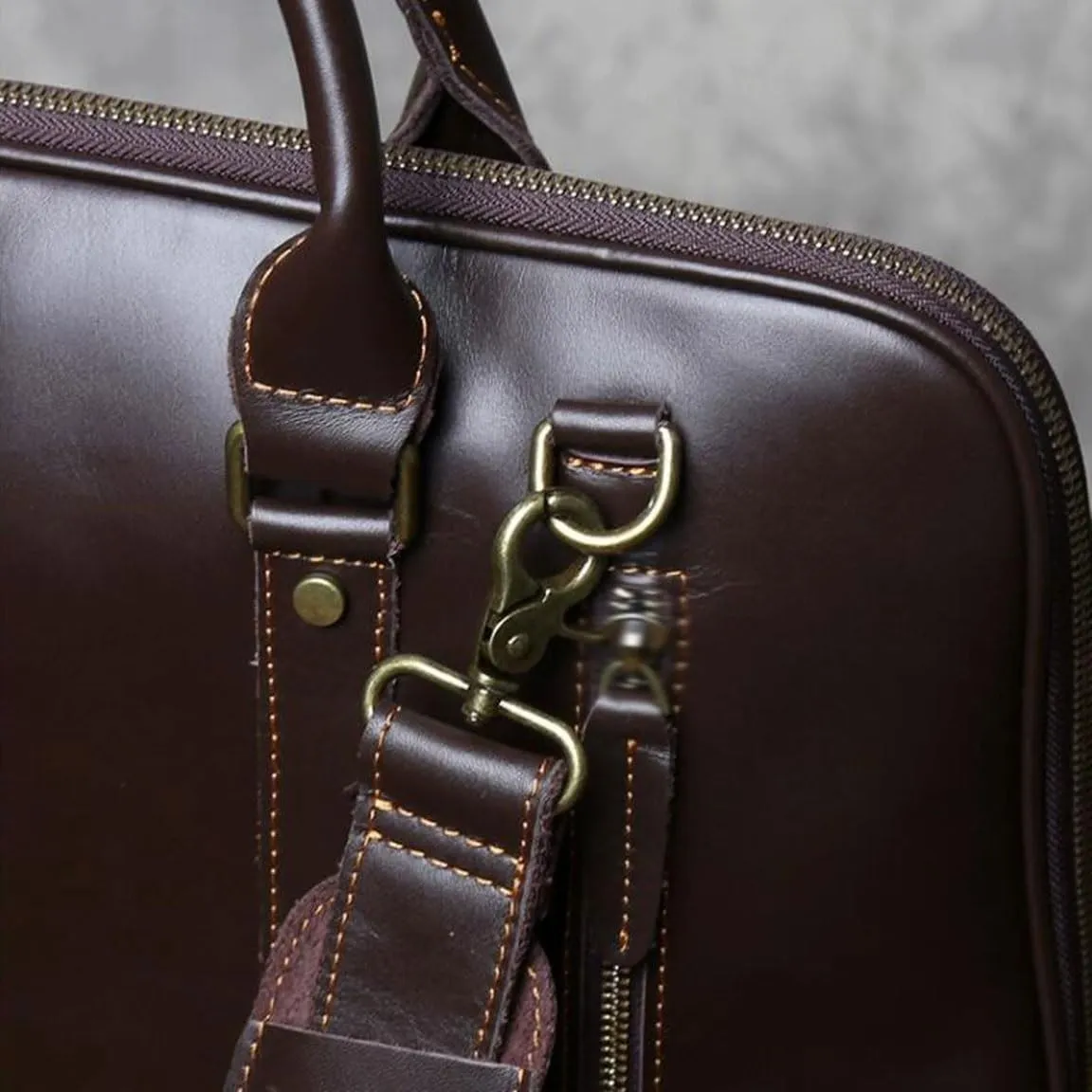 Genuine Leather Messenger Shoulder Bags Handbags Briefcases Mens Laptop Bags Carrying Cases