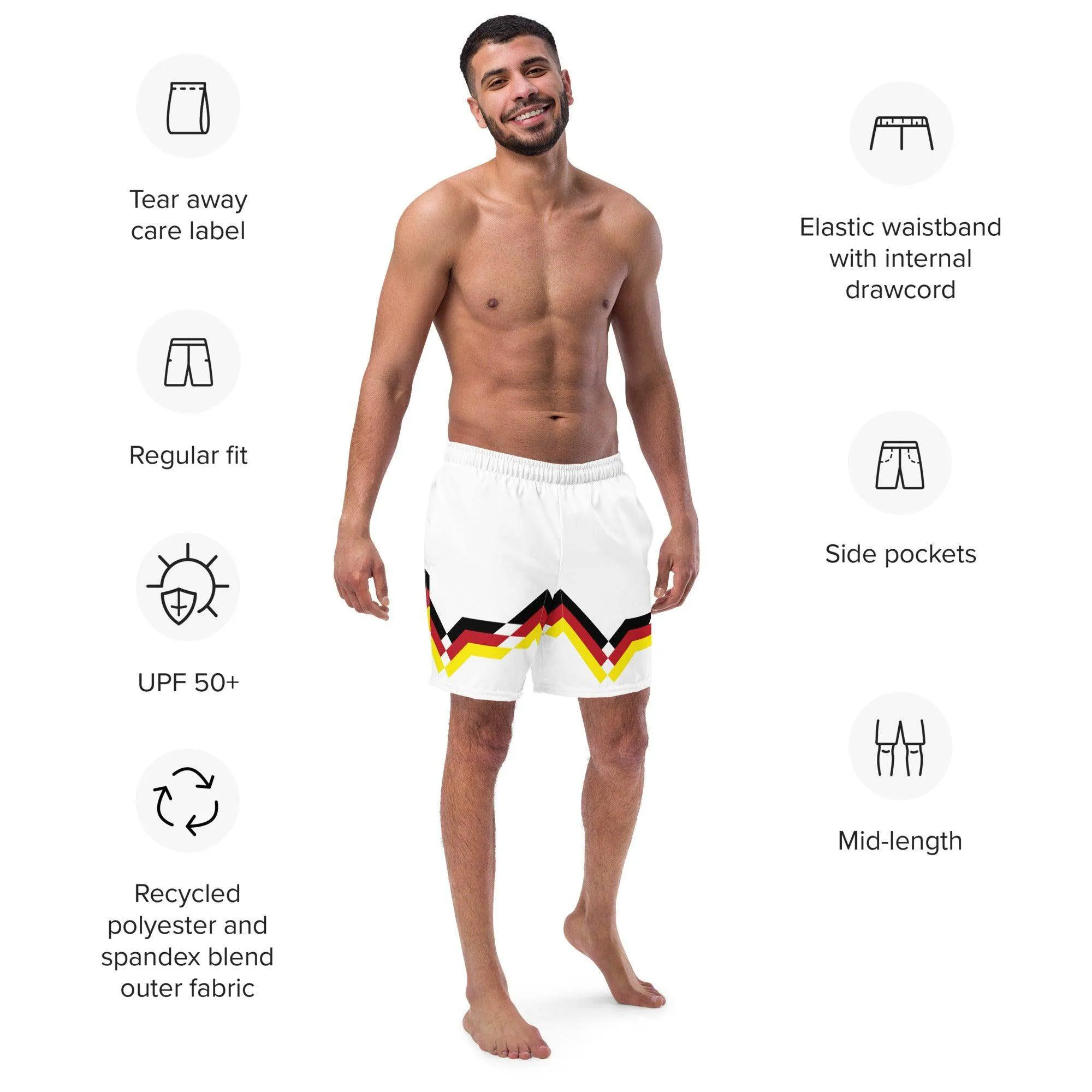 Germany Retro Swim Trunks