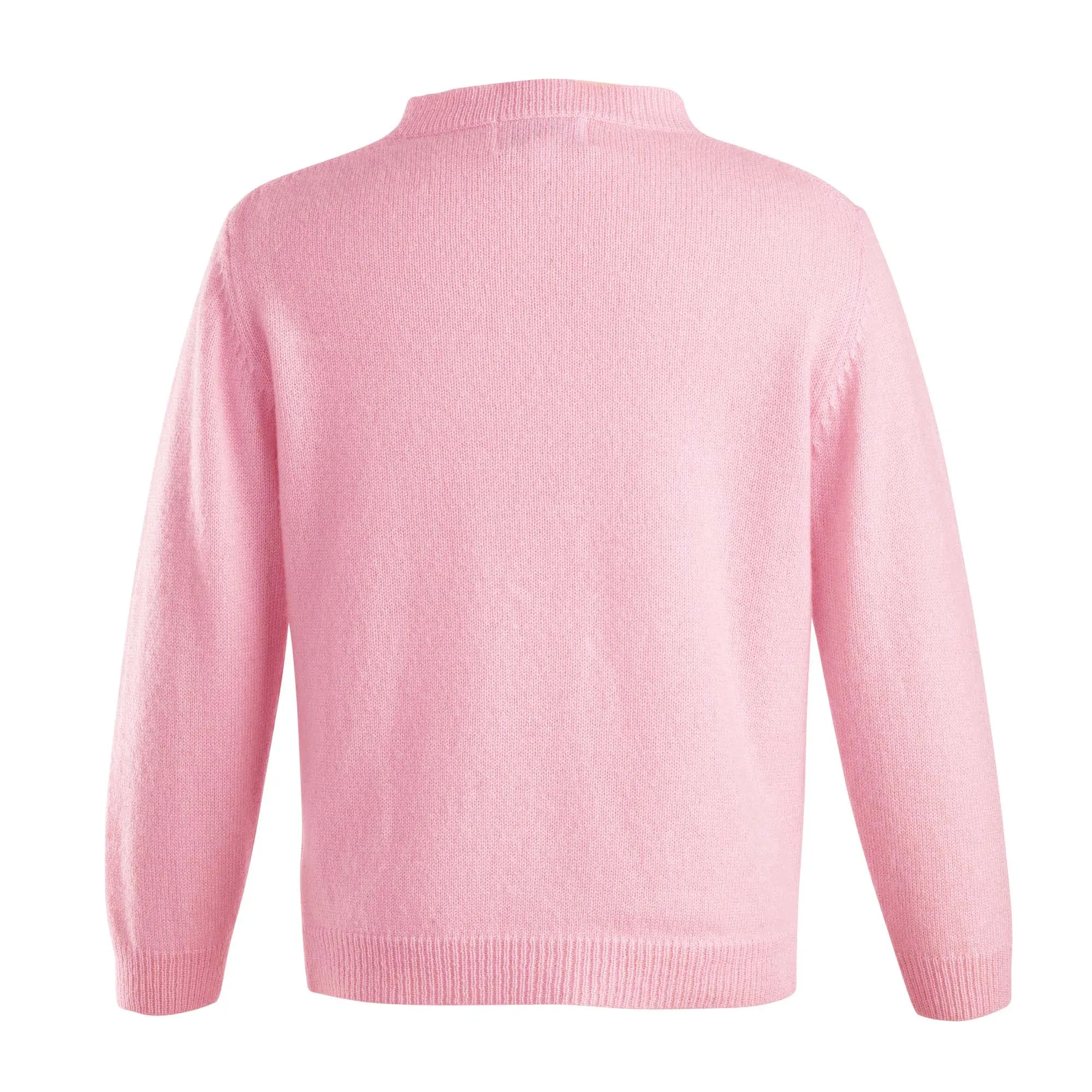 Girls Pink Cashmere Cardigan