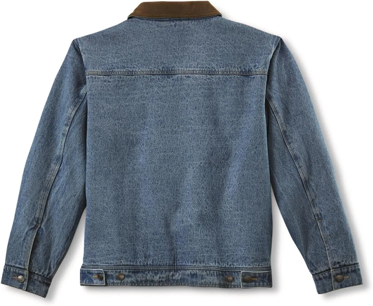 Guide Gear Mens Quilt-Lined Denim Jacket 2.0; Cotton Button Down Cowboy Jean Coat