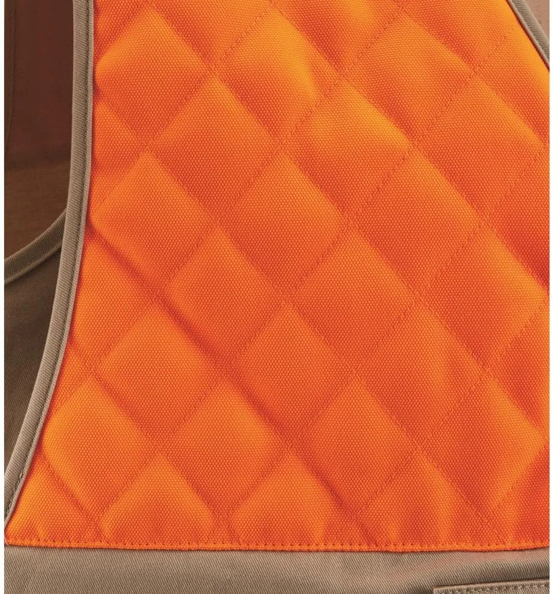 Guide Gear Men's Upland Vest for Bird Hunting, Orange with Back Game Pouch