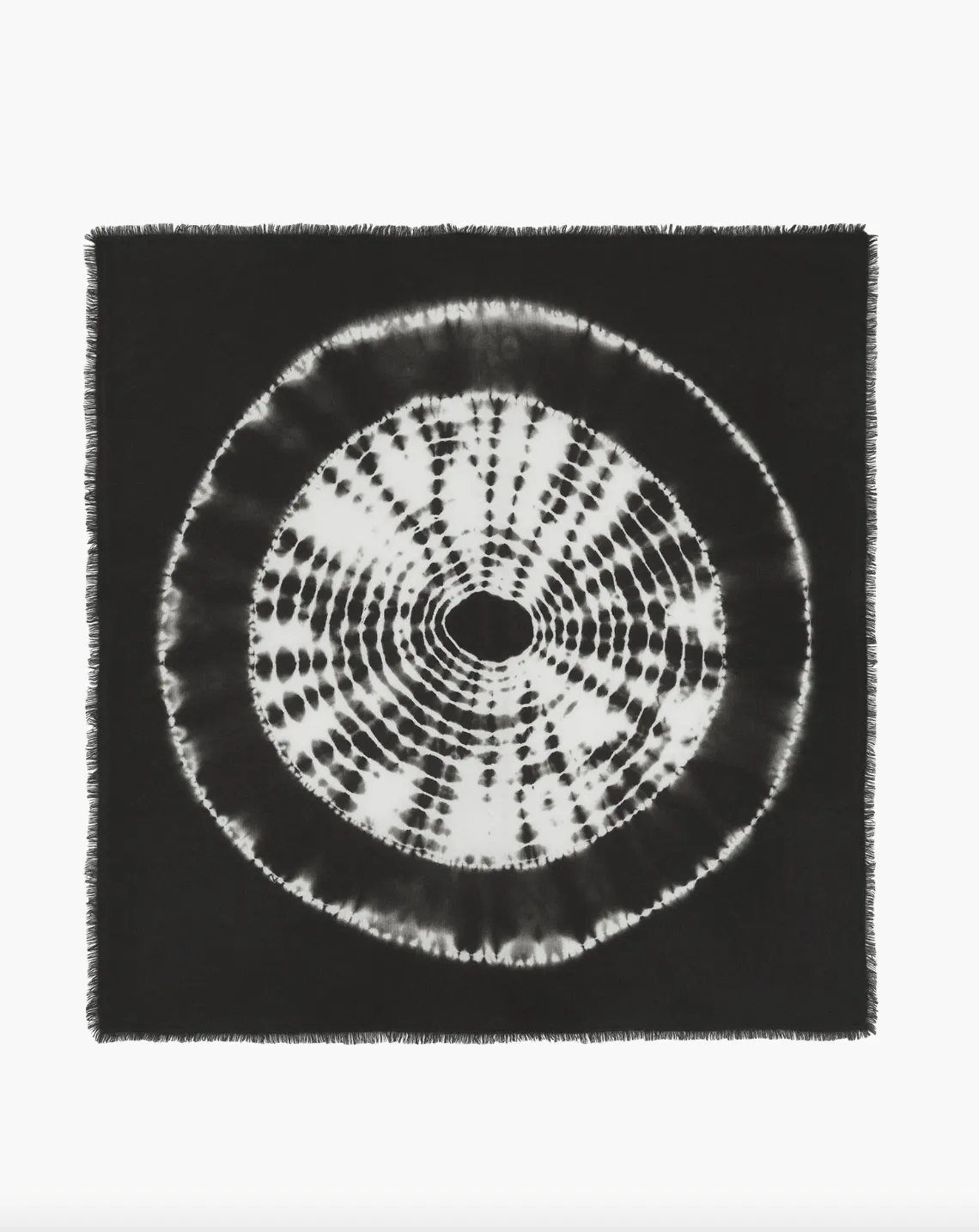 Hachiko - Circle Cashmere Bandana Scarf - Noir