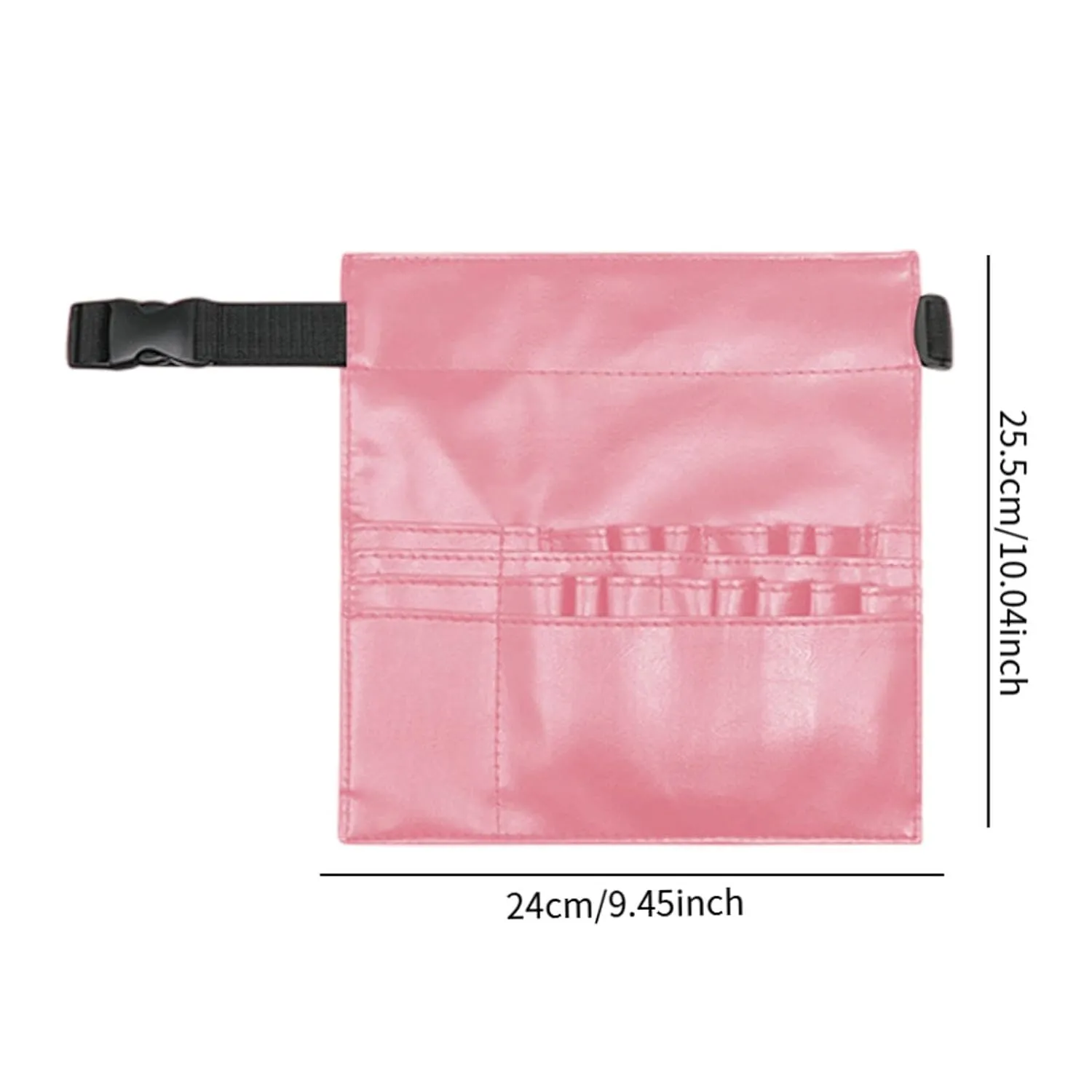 Haircut Tools Scissors Storage Bag Barber Waist Pouch PU Leather Multifunctional Waist Holder Salon Scissors Holder for Comb, Pink