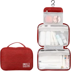 Hanging Toiletry Travel Bag,10" X 6.5" Makeup Bag,Large Capacity Foldable Portable Travel Bag for Toiletries,Waterproof Cosmetic Travel Bag,Travel Essentials