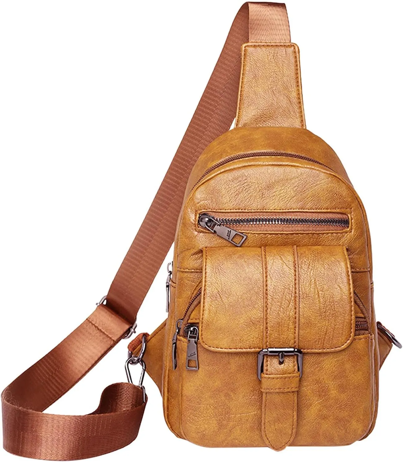 Hiking Backpack for Men Women Fashion Purses with Pockets and Compartments Beach Vacation Essentials(Yellow)
