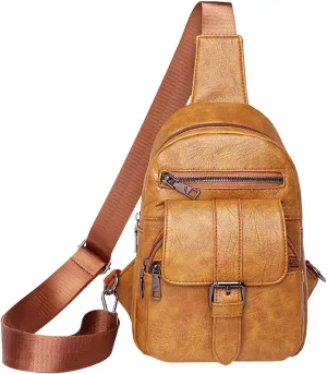 Hiking Backpack for Men Women Fashion Purses with Pockets and Compartments Beach Vacation Essentials(Yellow)