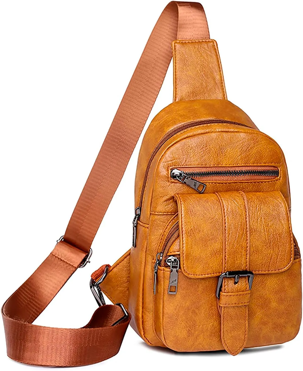Hiking Backpack for Men Women Fashion Purses with Pockets and Compartments Beach Vacation Essentials(Yellow)
