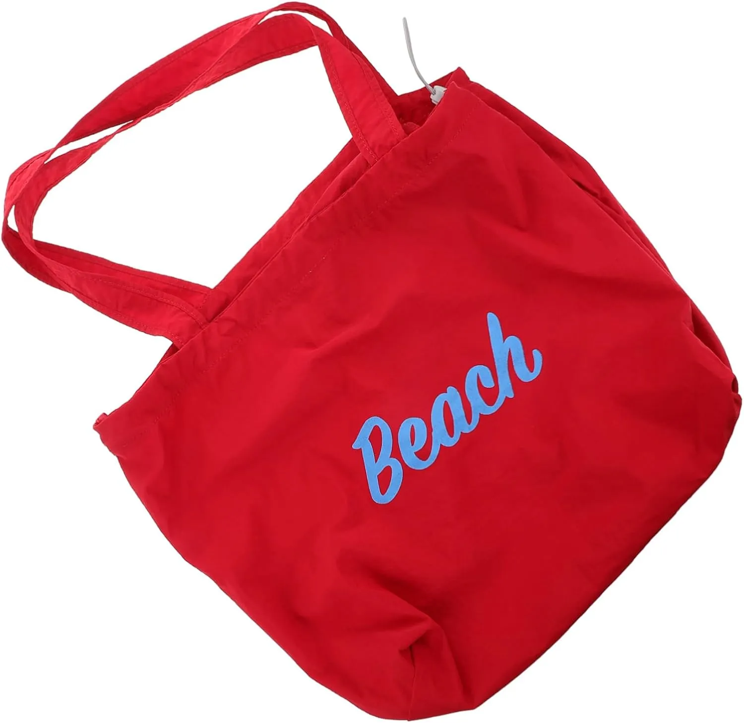 Homoyoyo Cute Tote Bag for Women Canvas Shoulder Bag Pockets Drawstring Large Storage Beach Tote Fashion Accessory