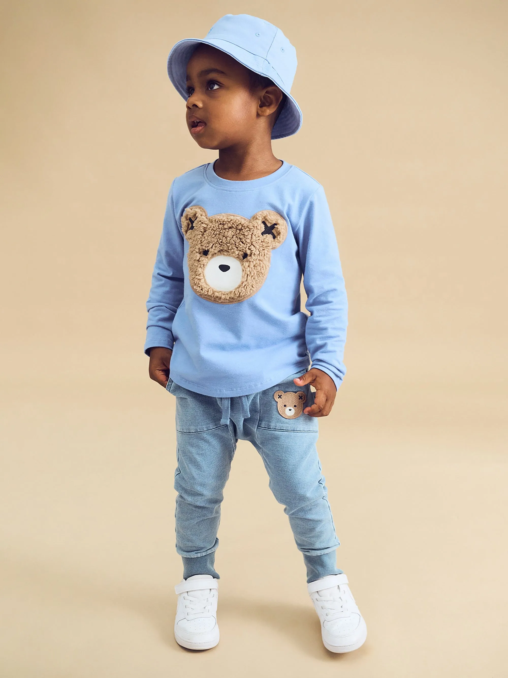 Huxbaby - Furry Hux Top Cornflower - HB2022S24