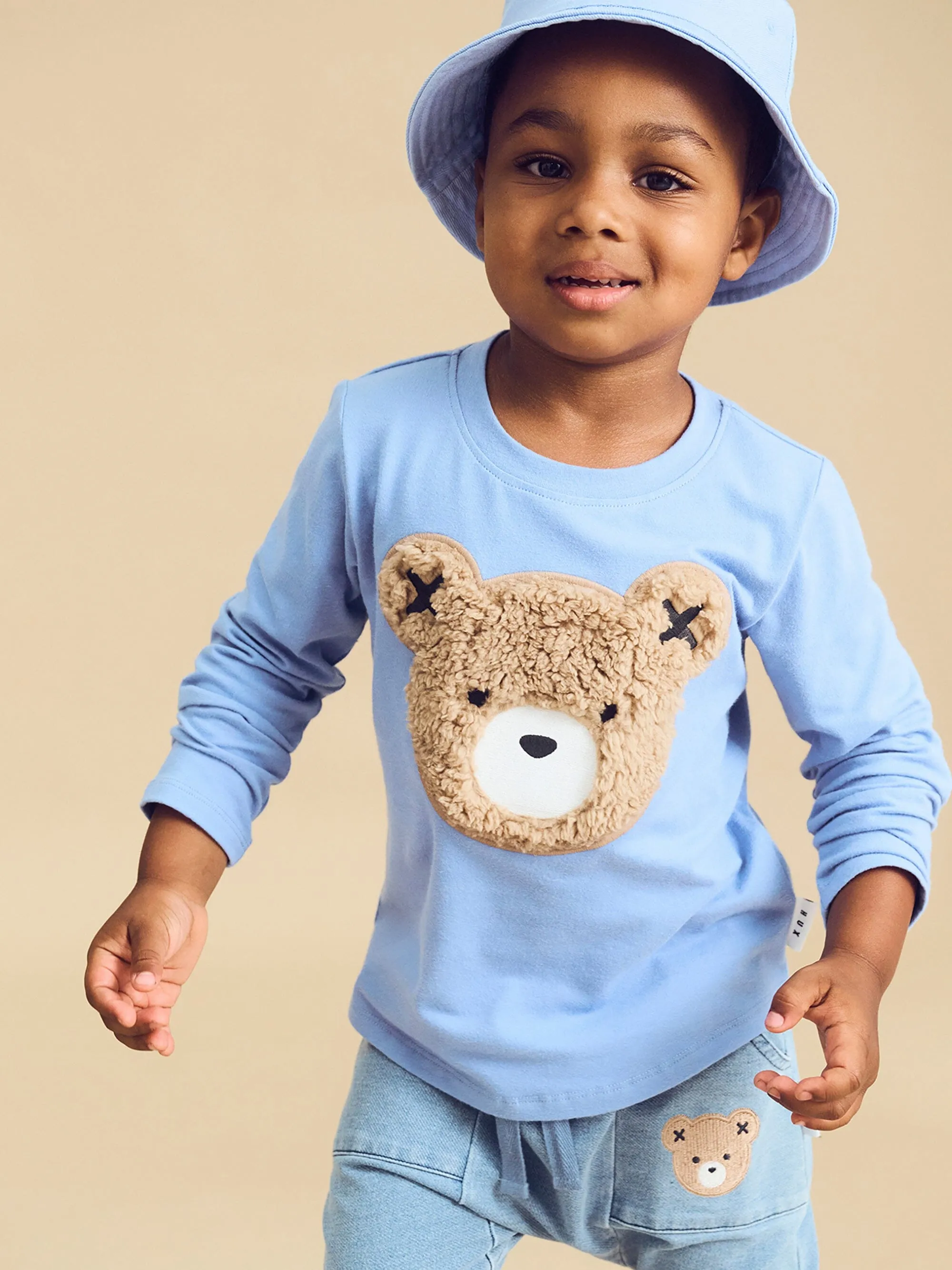 Huxbaby - Furry Hux Top Cornflower - HB2022S24