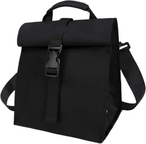 Insulated Lunch Bag 9x6x9 Large Capacity Oxford Cloth Insulated Tote Bag with Detachable Shoulder Strap & Foldable Top Foil-lined Cooler Carriers for Office