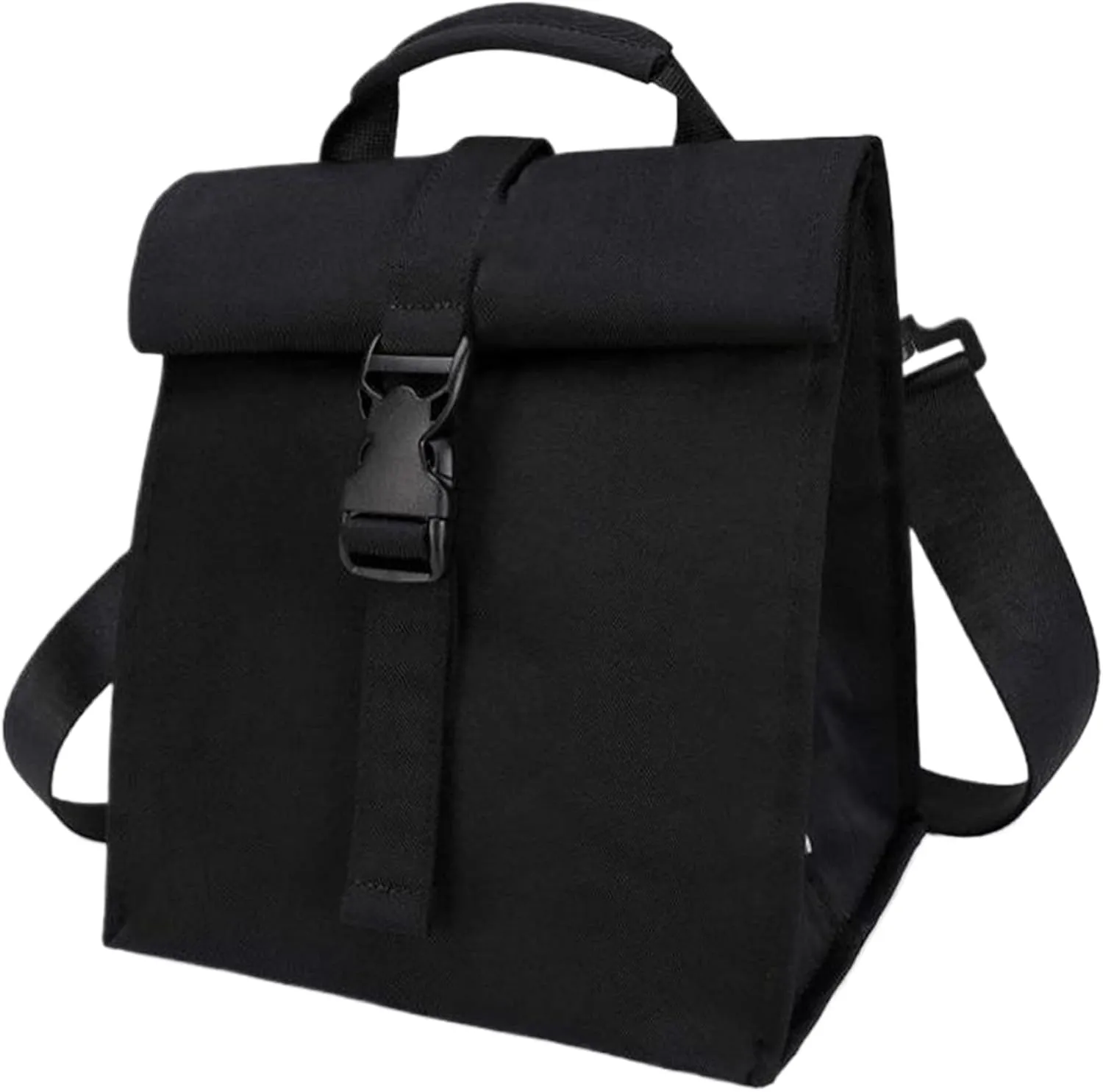 Insulated Lunch Bag 9x6x9 Large Capacity Oxford Cloth Insulated Tote Bag with Detachable Shoulder Strap & Foldable Top Foil-lined Cooler Carriers for Office
