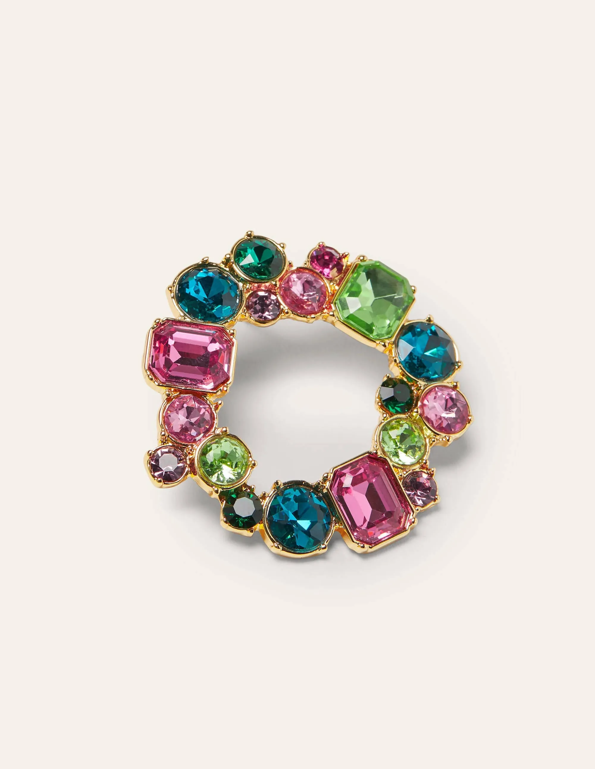 Jewelled Hoop Earrings-Multi