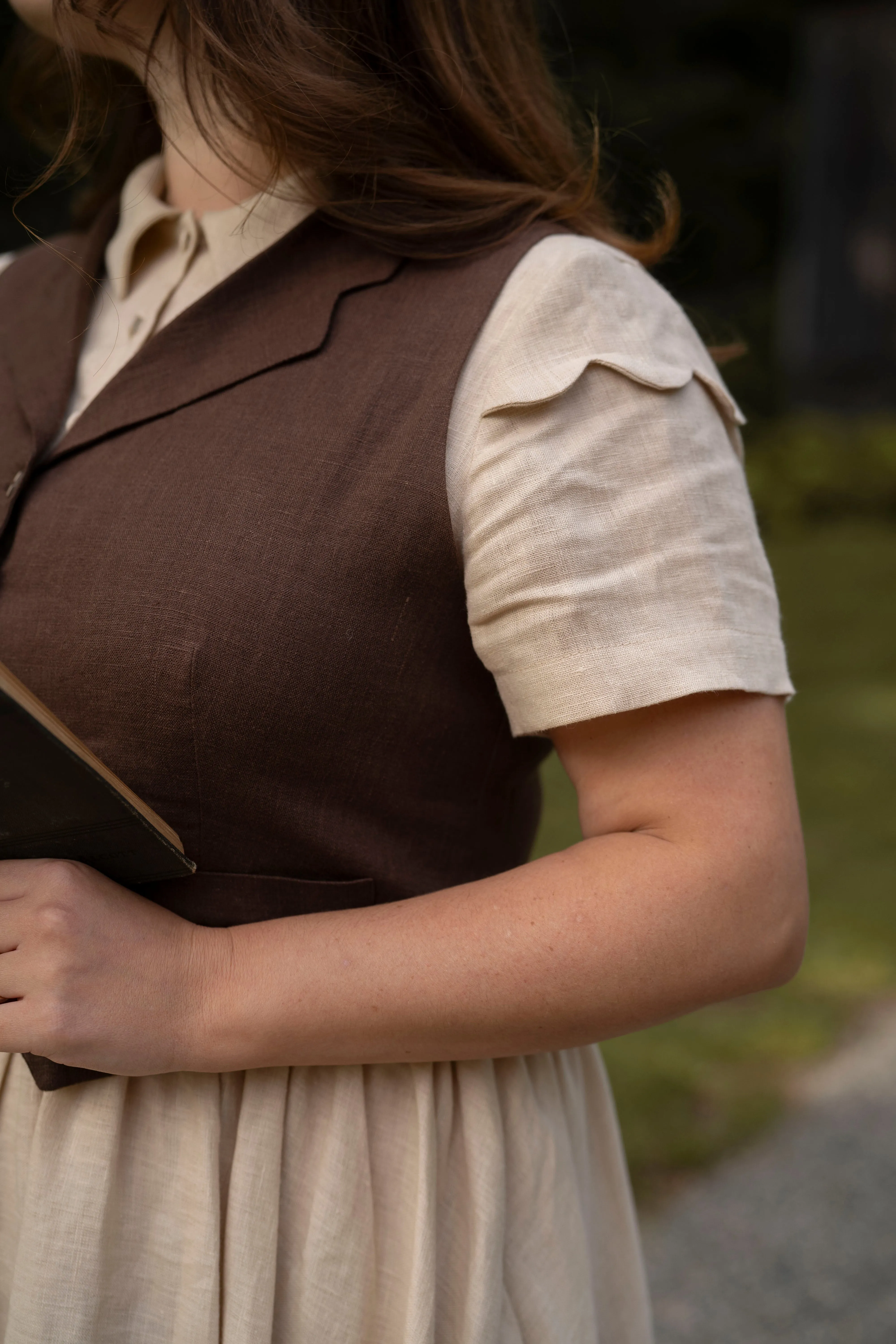 Jo Dress with short sleeves | Linen dress
