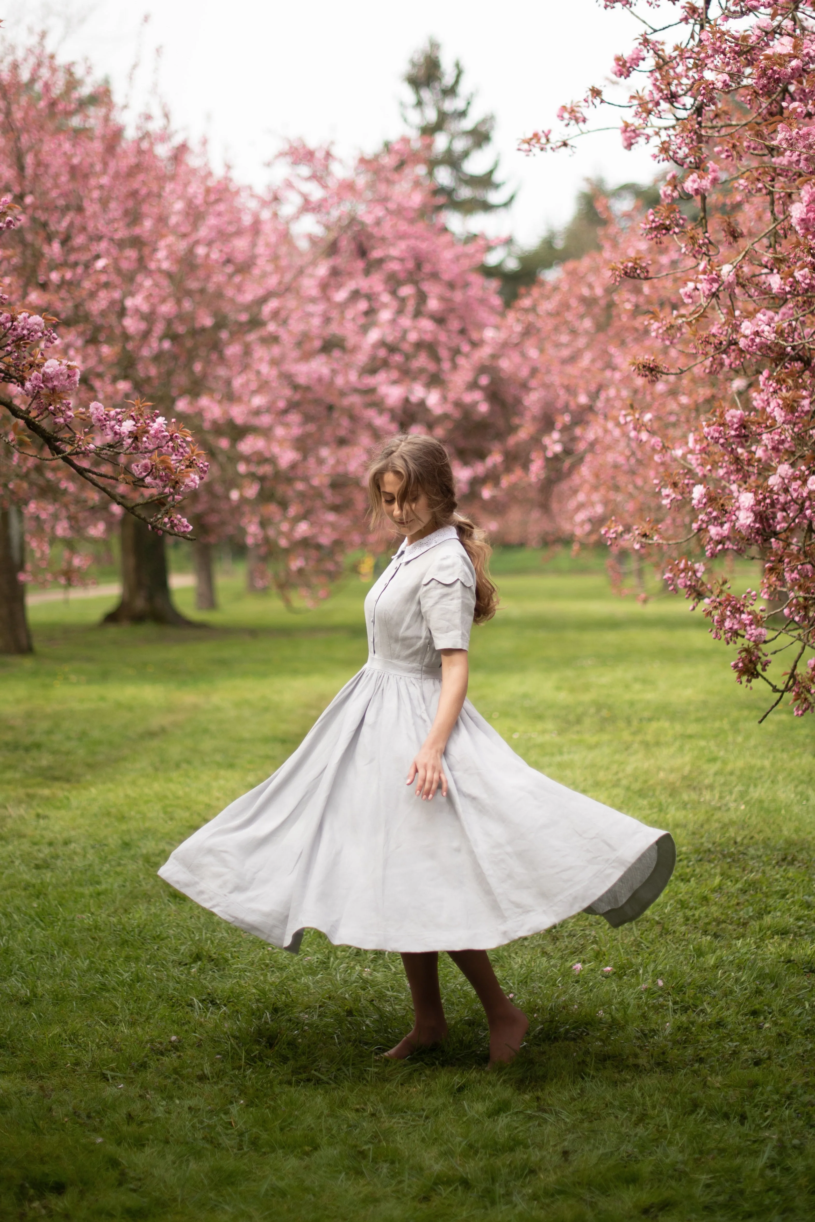 Jo Dress with short sleeves | Linen dress