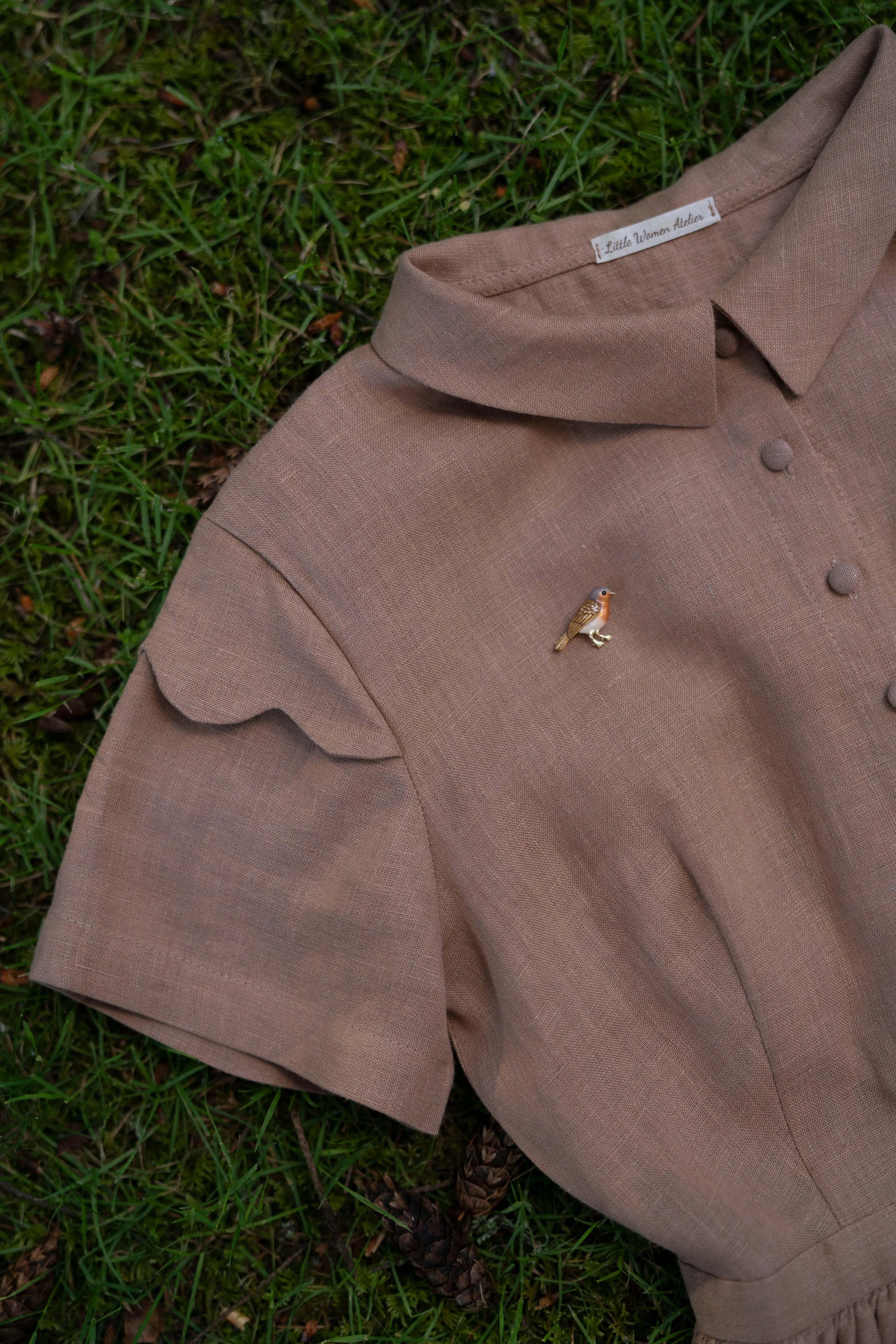 Jo Dress with short sleeves | Linen dress