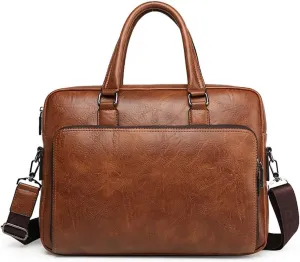 JSEIAJB Men Briefcases For Man Handbags Split Leather Office Large Capacity Bags