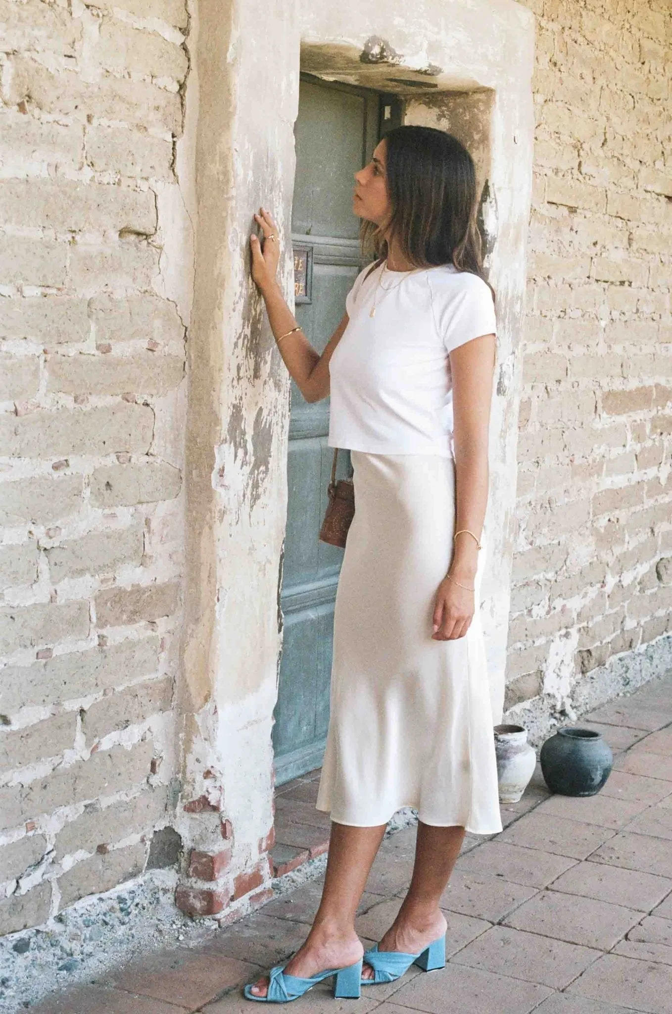 Kendall Slip Skirt (Ivory)