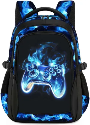 Kids Backpack for Boys - Gamer Boys Backpacks for Kids Teens Elementary Middle School, 17 Large Capacity Students Bookbag, Perfect for Travel and School