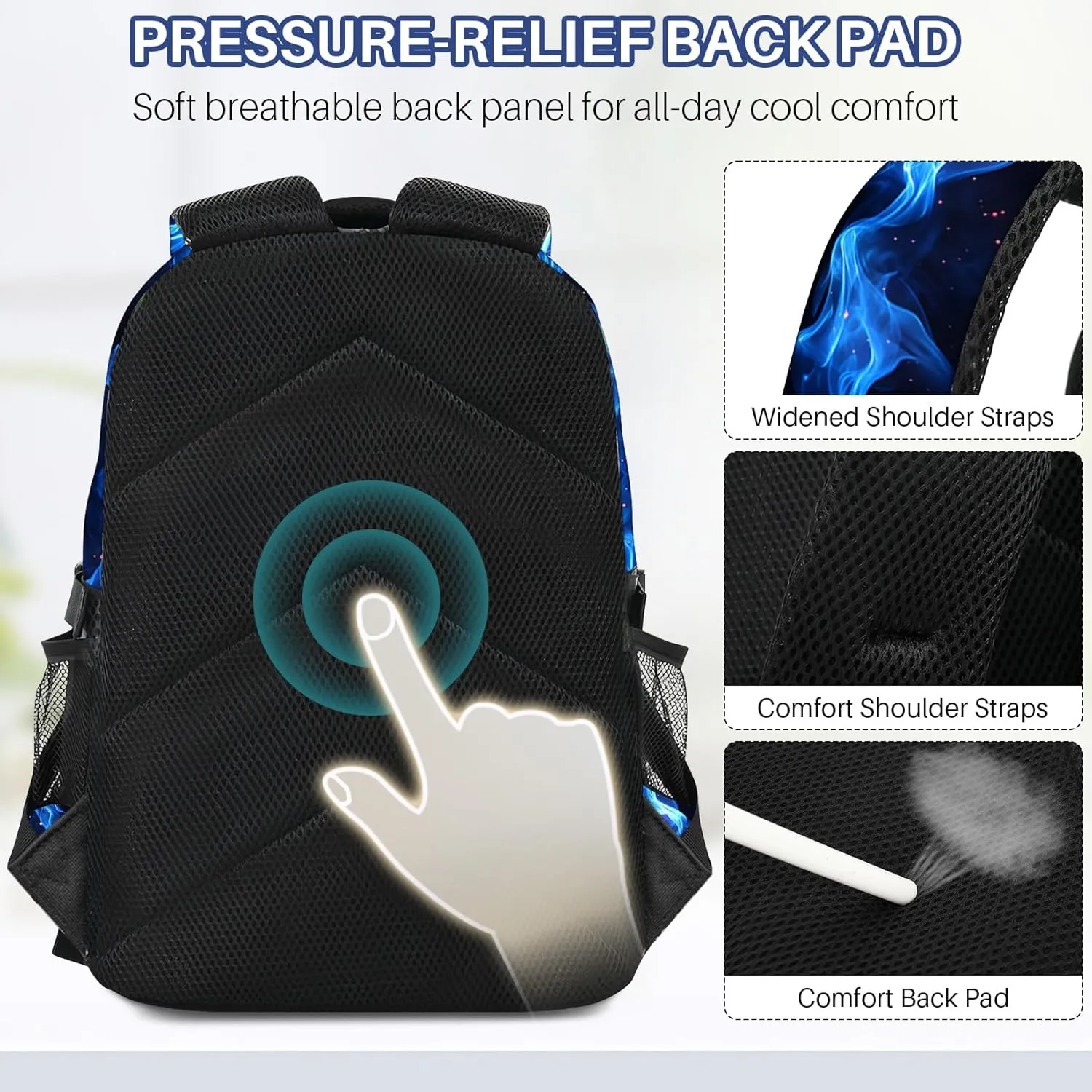 Kids Backpack for Boys - Gamer Boys Backpacks for Kids Teens Elementary Middle School, 17 Large Capacity Students Bookbag, Perfect for Travel and School