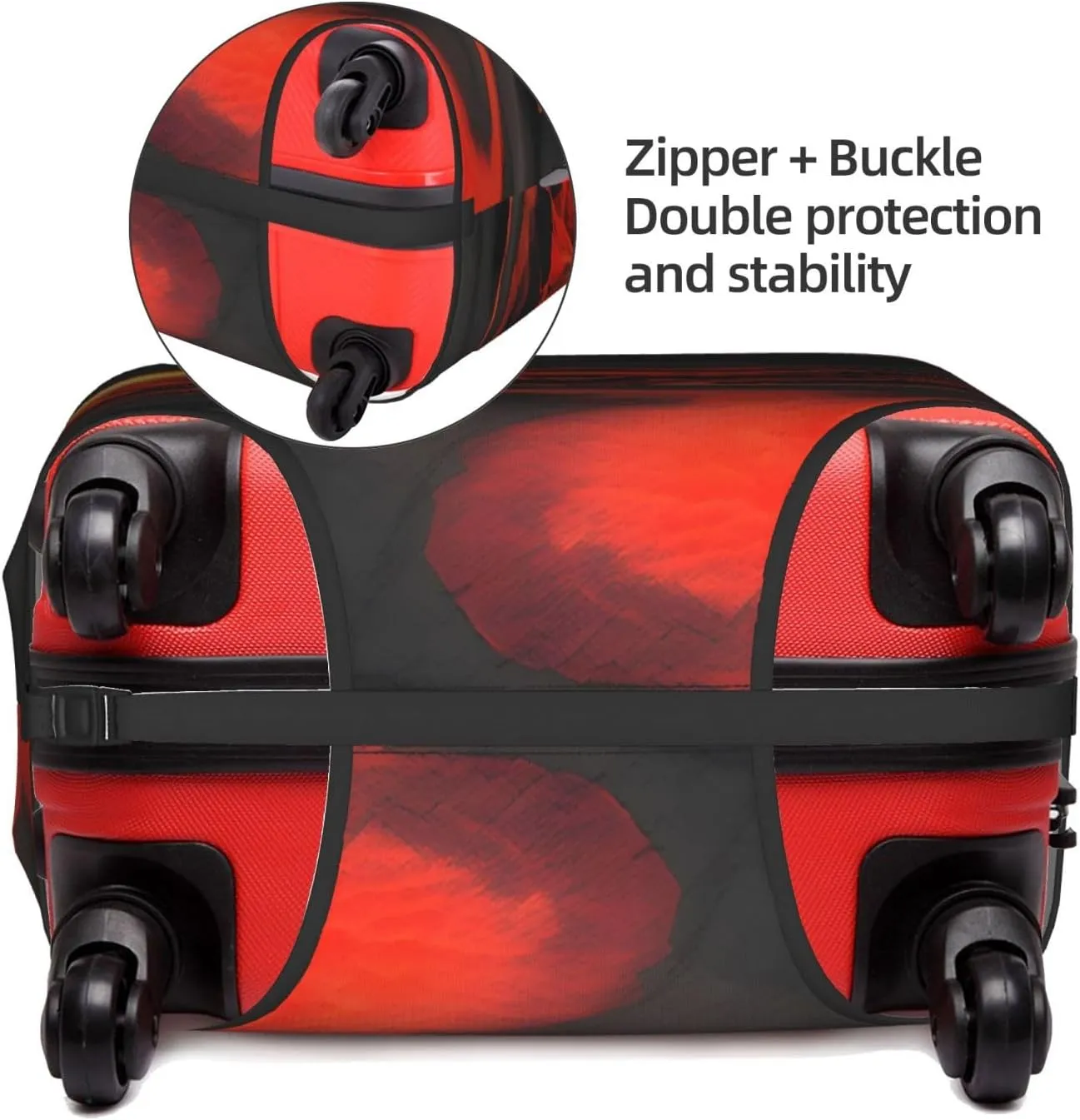Kilauea Volcanos Print Washable Suitcase Cover Protective Luggage Cover Anti Scratch Travel Gear Protector