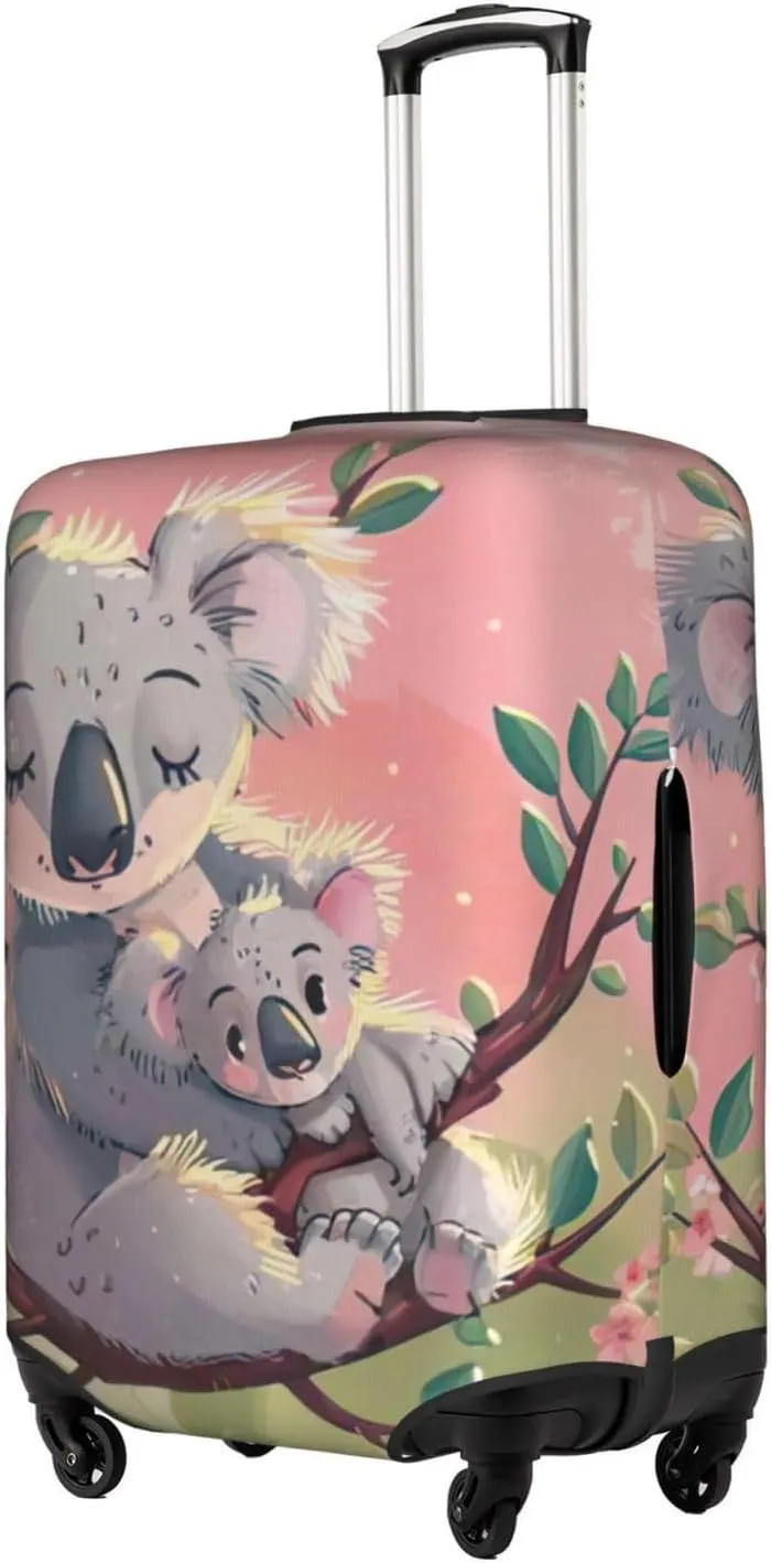 Koala Bear Print Washable Suitcase Cover Protective Luggage Cover Anti Scratch Travel Gear Protector