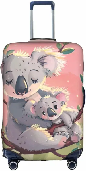 Koala Bear Print Washable Suitcase Cover Protective Luggage Cover Anti Scratch Travel Gear Protector