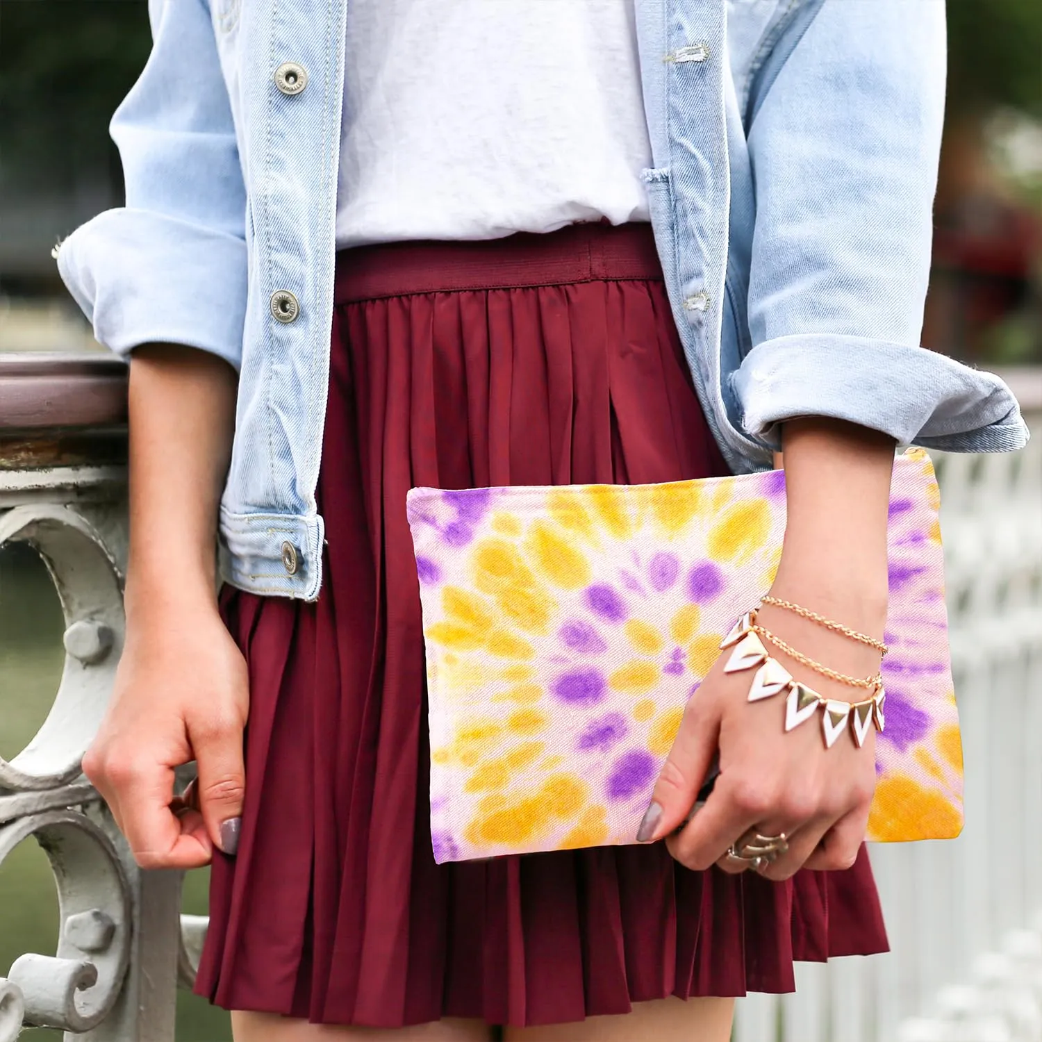 Koolmox Canvas Zipper Pouch Bulk, 30 Pack 9x7'' Large Canvas Makeup Bags Plain for Women to Personalize Decorate Tie Dye Vinyl Print into Cosmetic Bags Travel Toiletry Pouch Pen Coin Bag