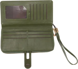 Ladies Long Wallet Fashionable Leather Purse Compact and Portable Design for Travel Capacity Clutch for Women Wallet for Everyday Use