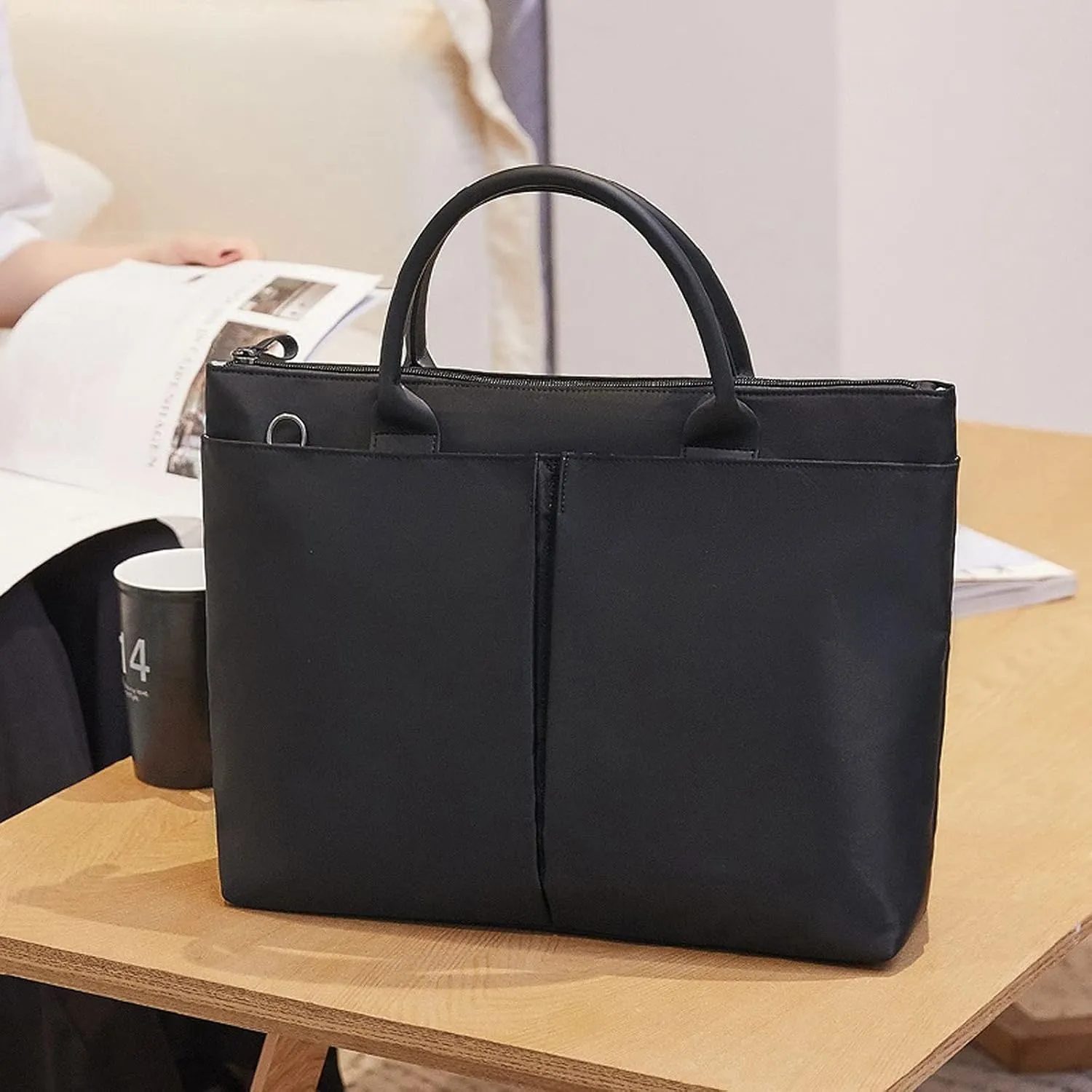 Laptop case Briefcases,Fashionable 15inch Waterproof Shoulder Computer Laptop Bag for Men Women